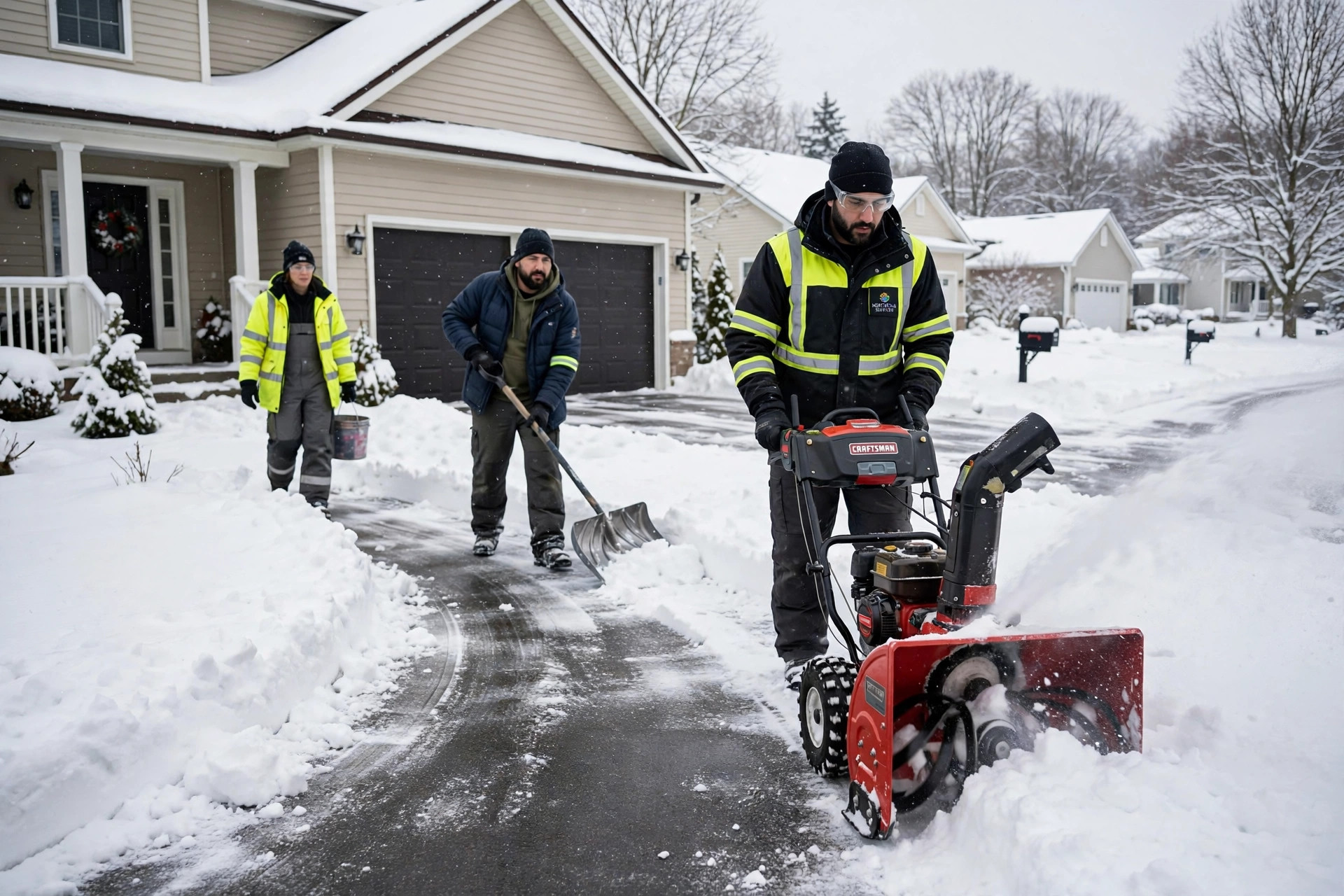 Snow removal service by Prime Motion Works